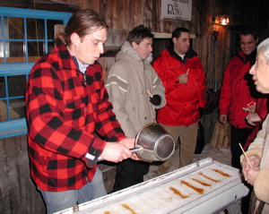 Making maple candy
