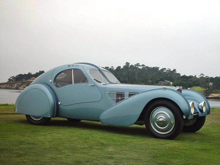 A 1936 Bugatti Type 57SC Atlantic auctioned for $30-$40 million.