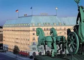 Berlin's Hotel Adlon Kempinski boasts a magnificent statue of a horse and carriage.