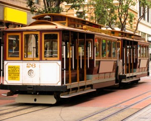 An historic SF cable car