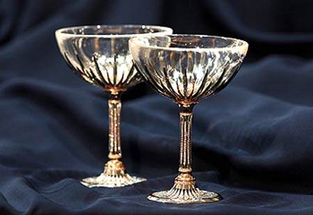 Savor Your Favorite Champagne in Gold Glasses.