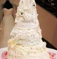 A lavish wedding cake adorned with extravagant decorations.