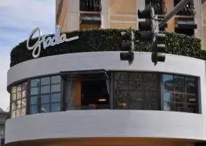 A building with a sign that says Glee in Las Vegas.