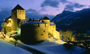 A snowy castle.