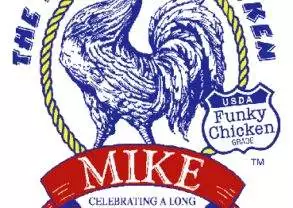Mike the Headless Chicken logo featured at the Fruita Festival.