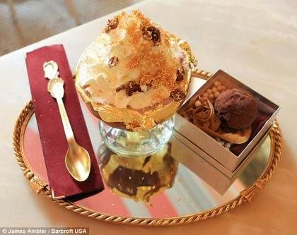 A crave-worthy dessert on a tray.