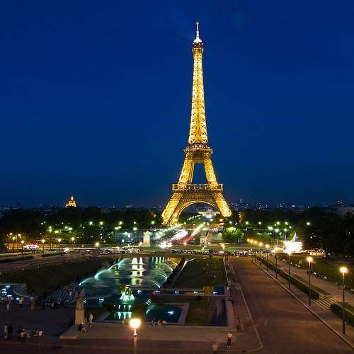 Spend a romantic evening at the expensive Eiffel Tower in Paris.