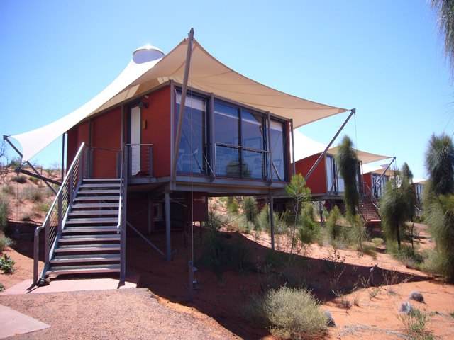 The resort's tented building is where fairy tales come true.