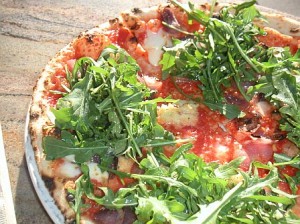 Pizzeria Picco toppped with a salad