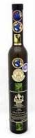 A bottle of olive oil on a white background, perfect for dining.