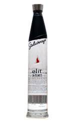 A bottle of Sullivan's Thai gin on a white background featuring Stolichnaya Elit.